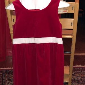 Vineyard Vines Girls Size 10 Red Velvet Dress